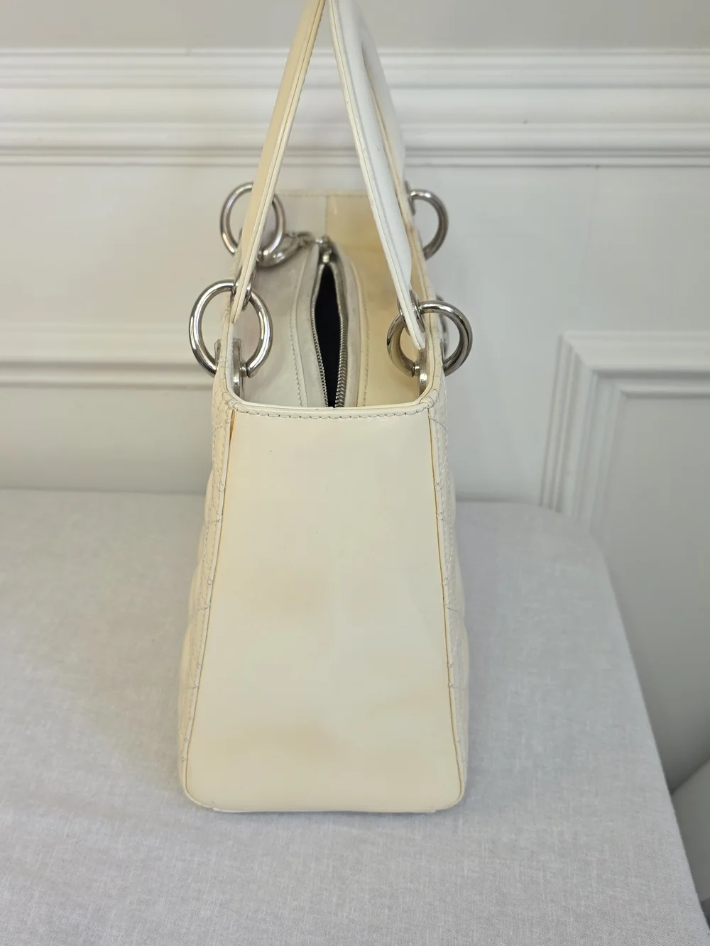 Christian Dior Patent Cannage Large Lady Dior - Picture 10 of 15